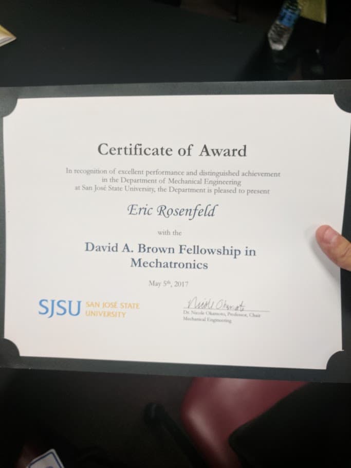 Mechatronic Scholarship — David Brown Scholar